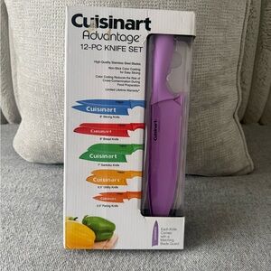 Cuisinart 12-Piece Knife Set with Purple Knife